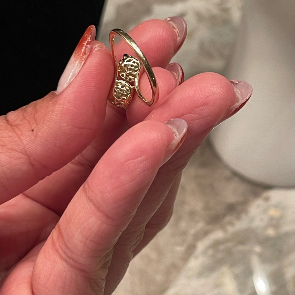 Beautiful 14l ring with diamonds - Picture 7 of 7